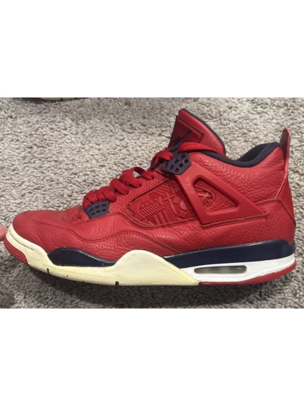 Men's Nike Air Jordan Retro IV 4 FIBA Red RARE Size 11.5